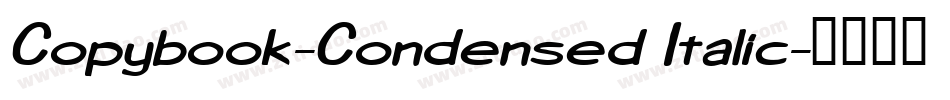 Copybook-Condensed Italic字体转换